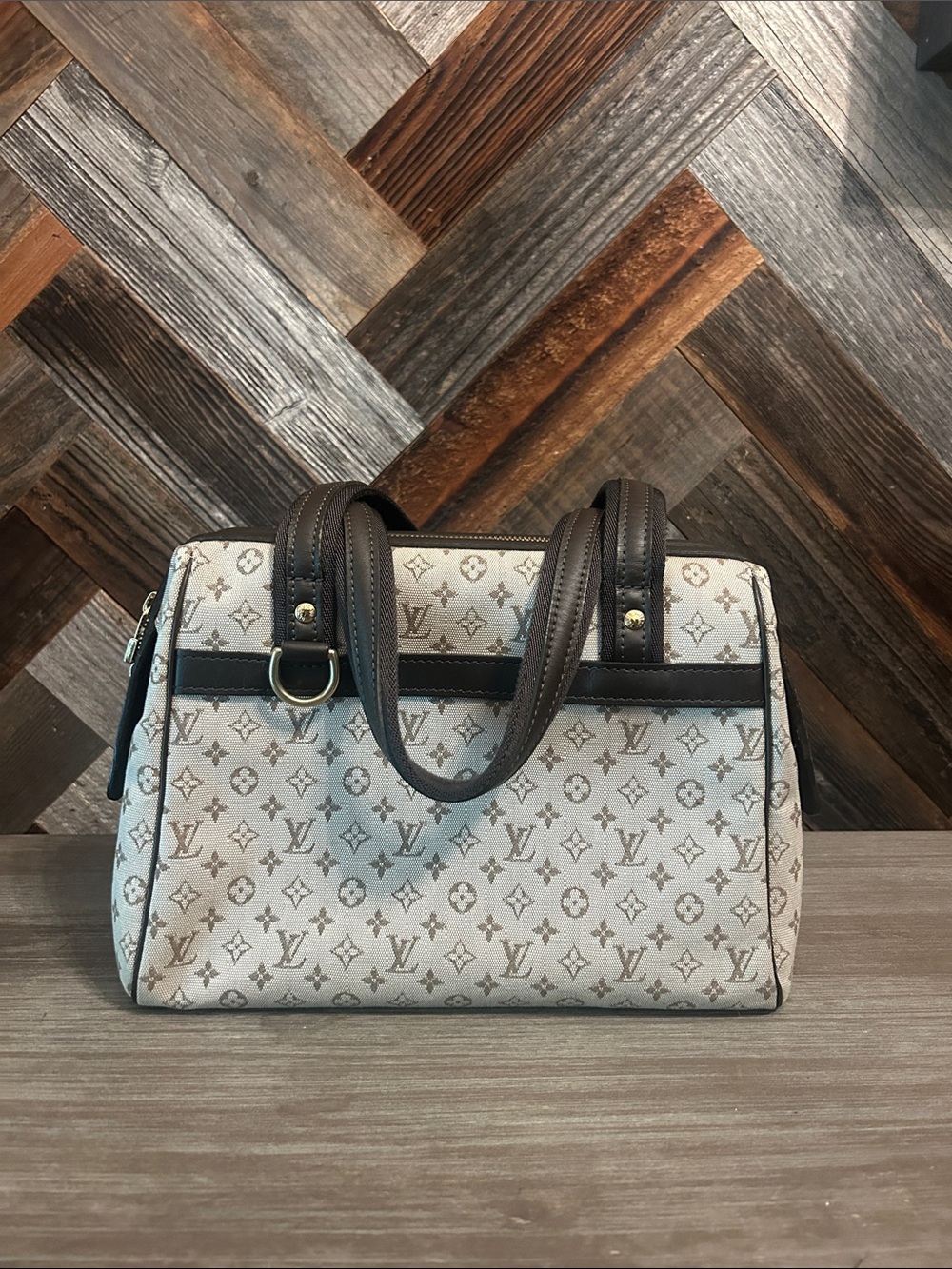Louis Vuitton Monogram Mini Lin Canvas Josephine Bag - Picture 2 of 8